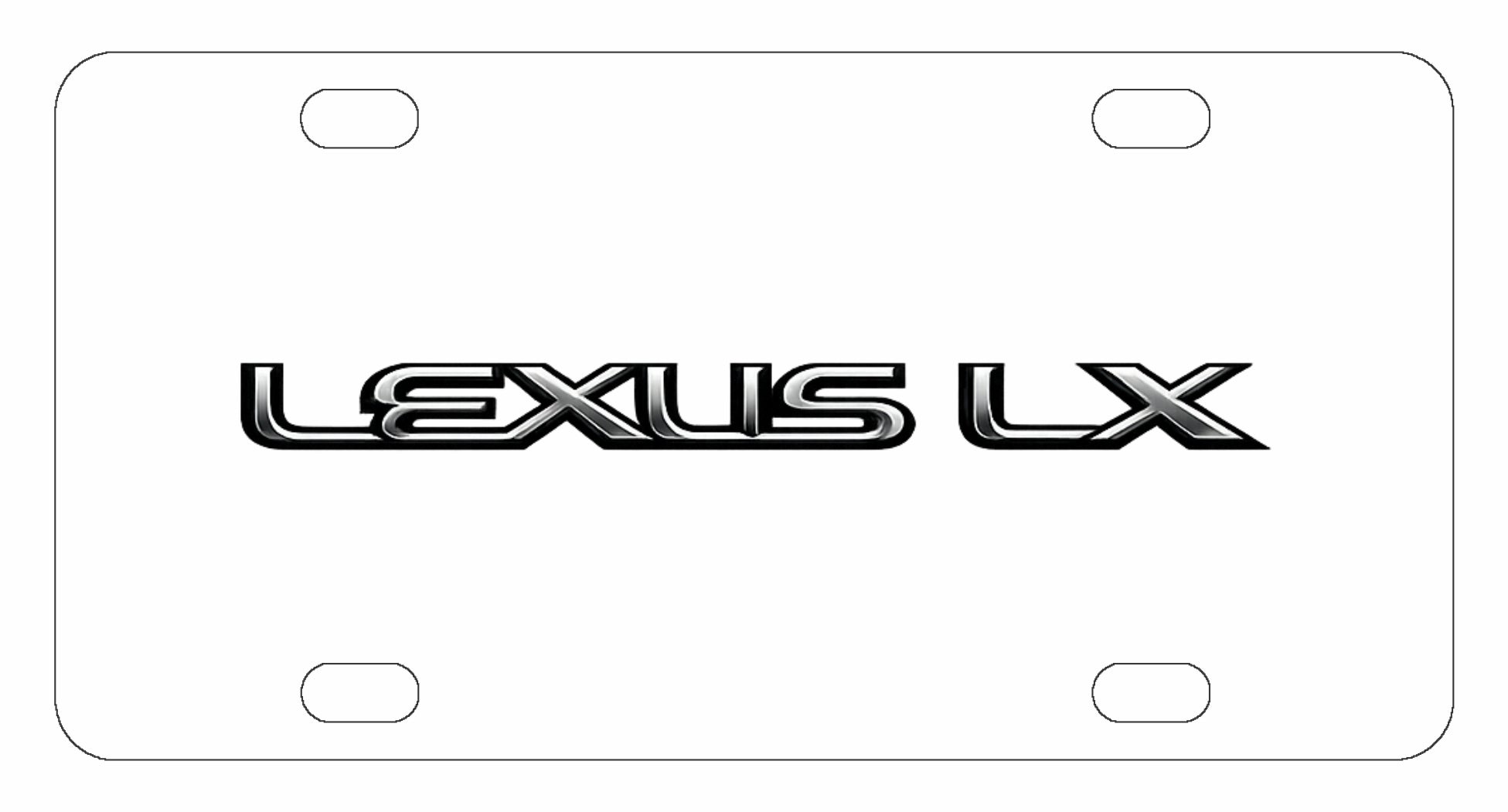 Lexus LX License Plate