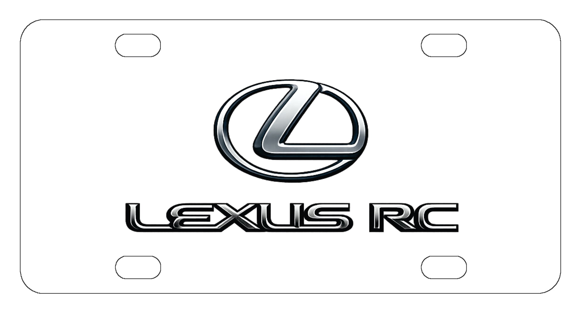 Lexus RC License Plate