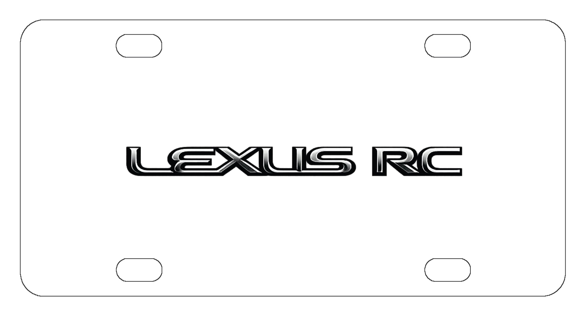 Lexus RC License Plate