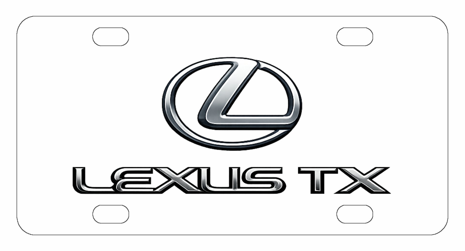 Lexus TX License Plate