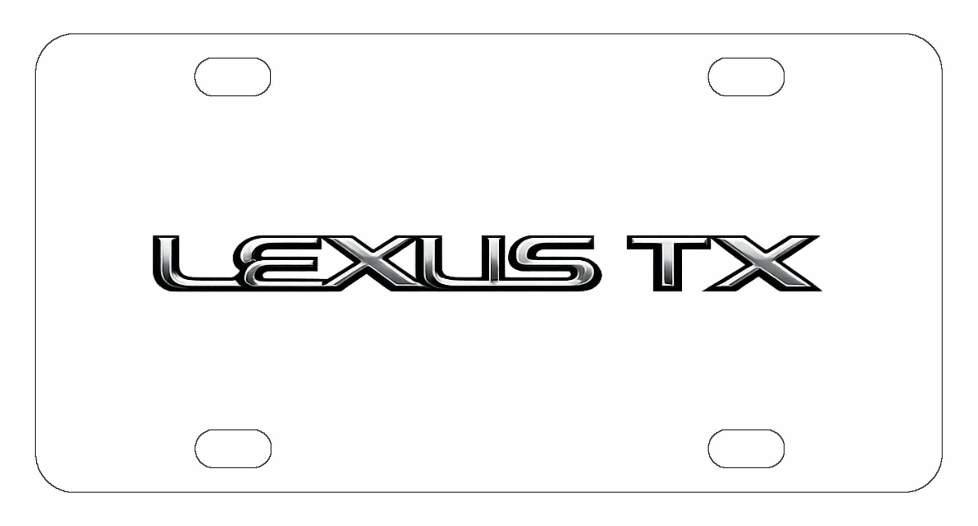 Lexus TX License Plate