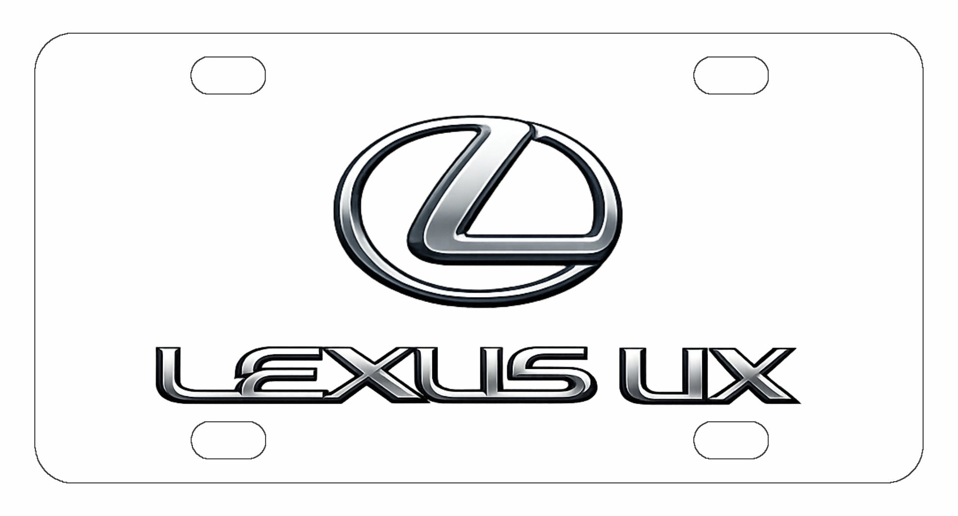 Lexus UX License Plate