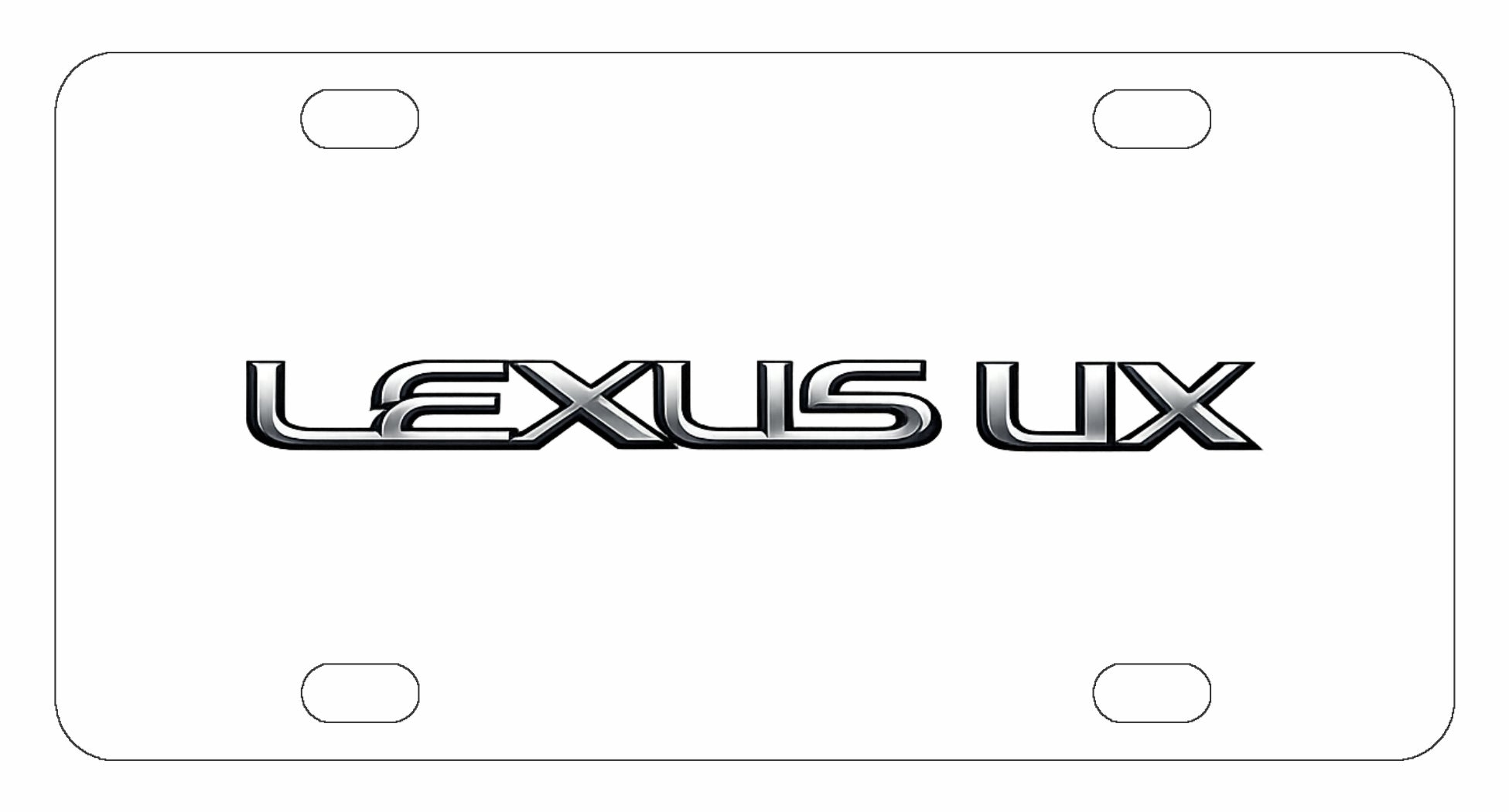 Lexus UX License Plate