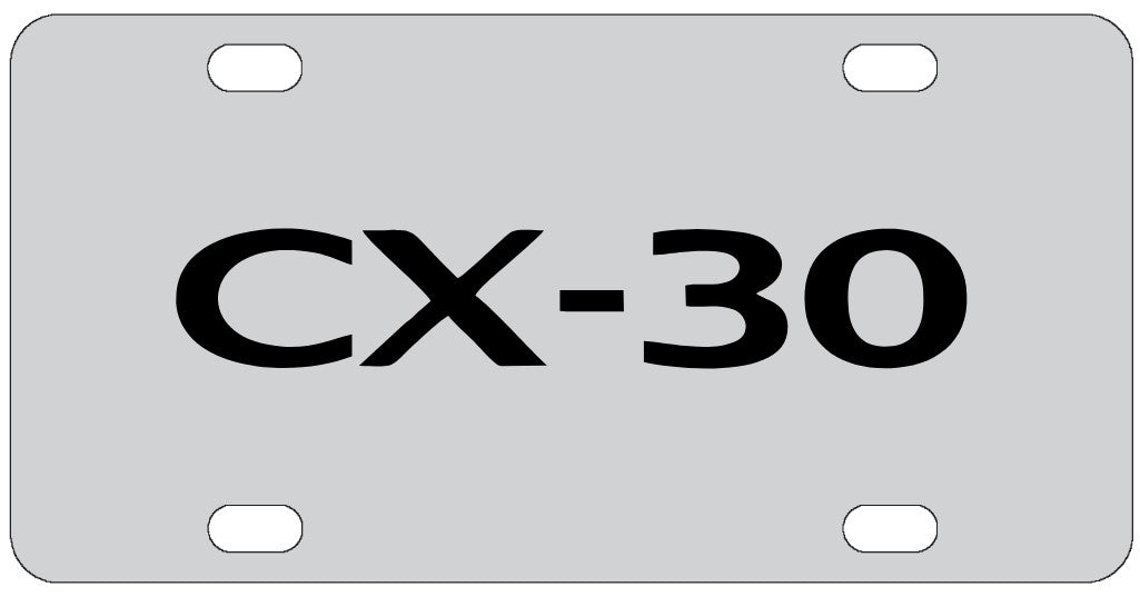 Mazda CX-30 License Plate