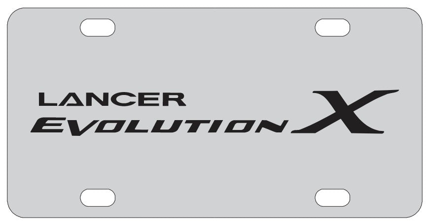 Mitsubishi Lancer Evolution X License Plate