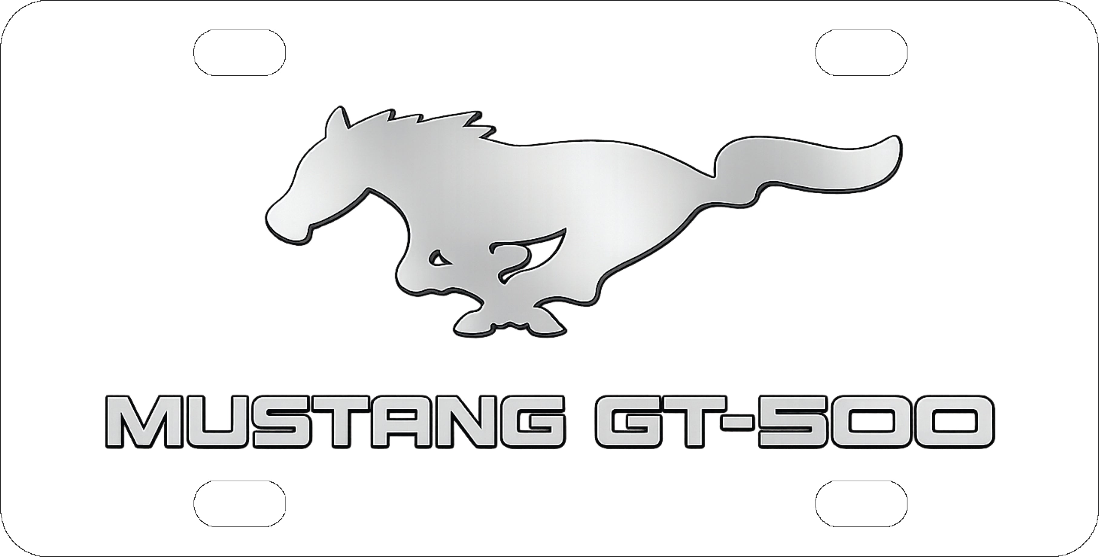 Ford Mustang GT-500 License Plate