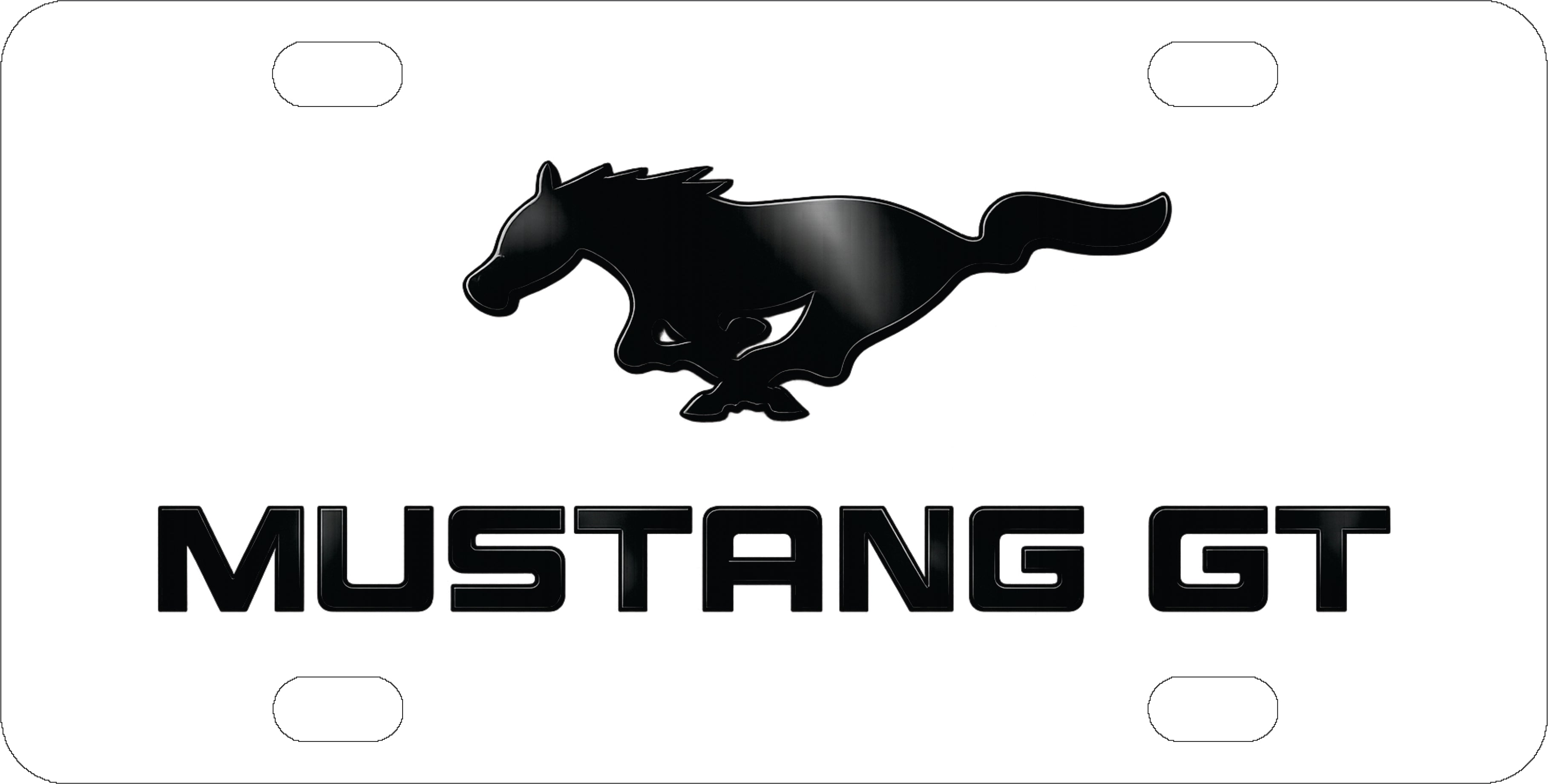 Ford Mustang GT License Plate