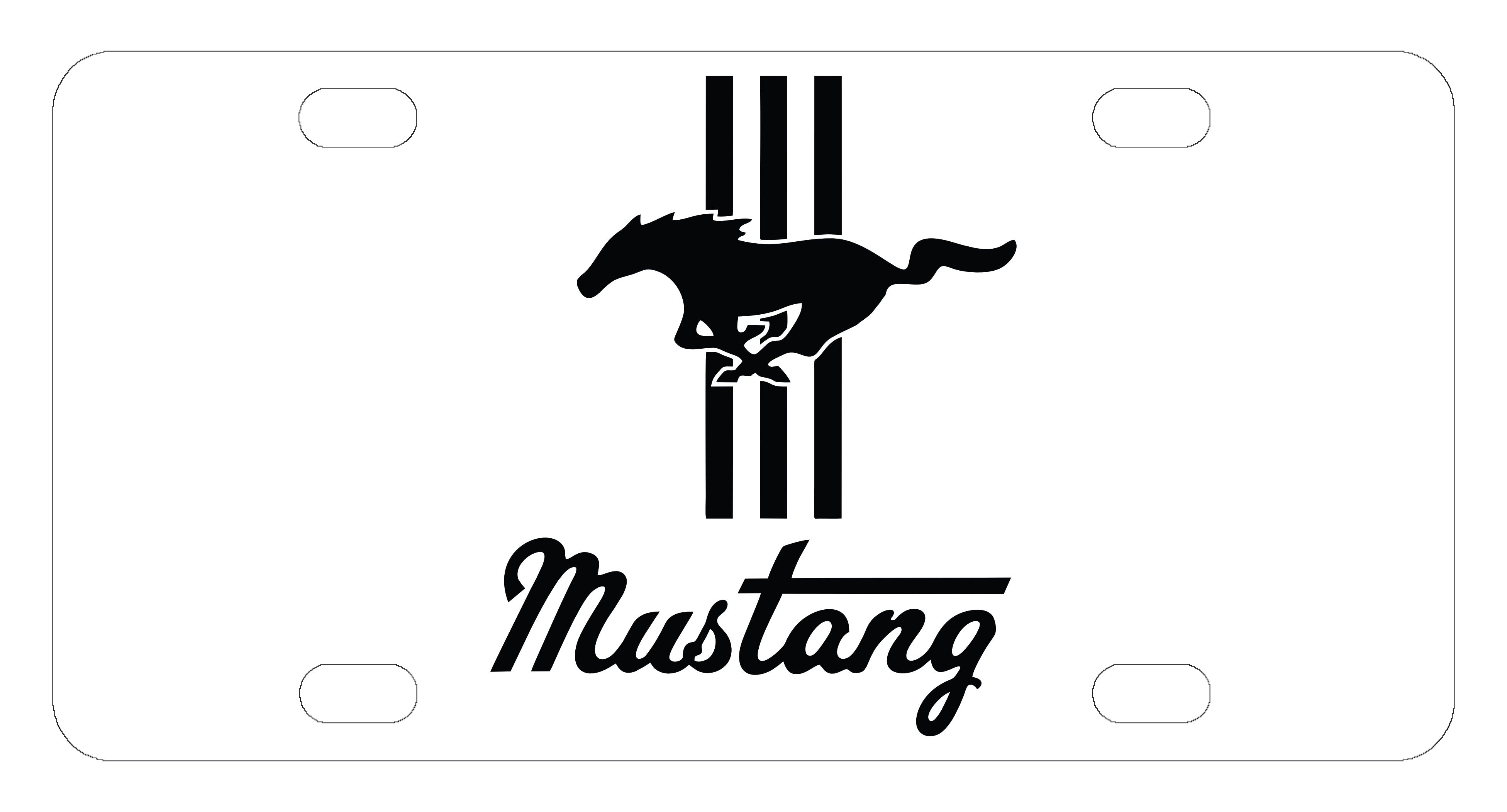 Ford Mustang License Plate