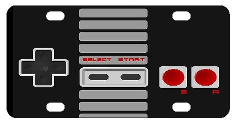 Nintendo License Frame Nintendo Controller Black License Plate – Custom Creations