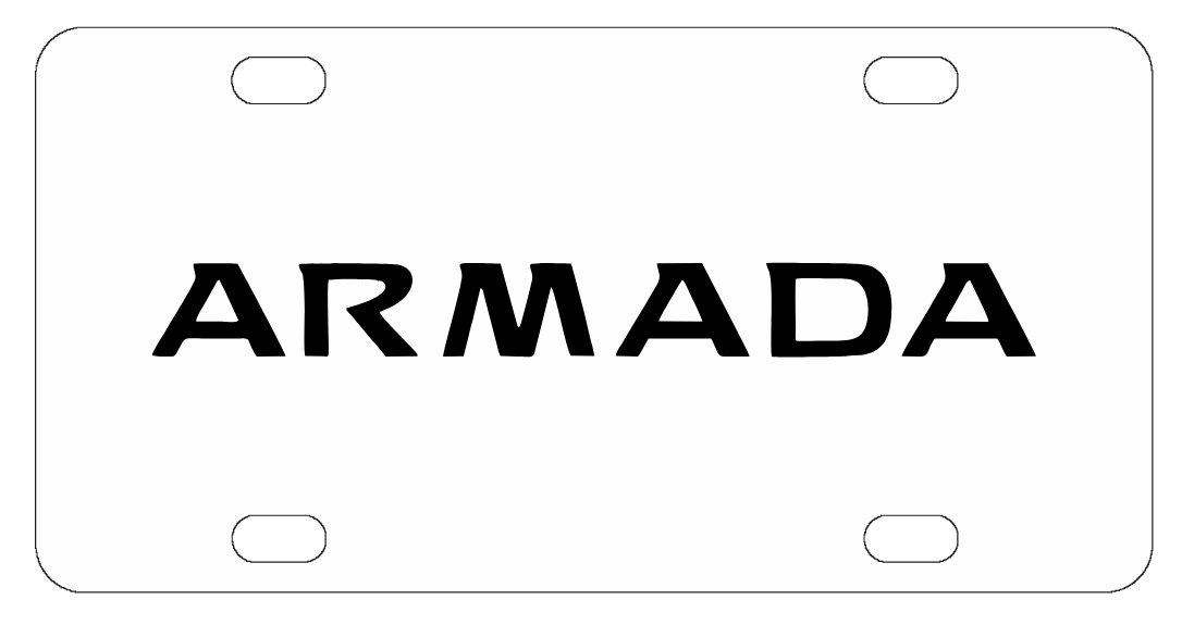 Nissan Armada License Plate