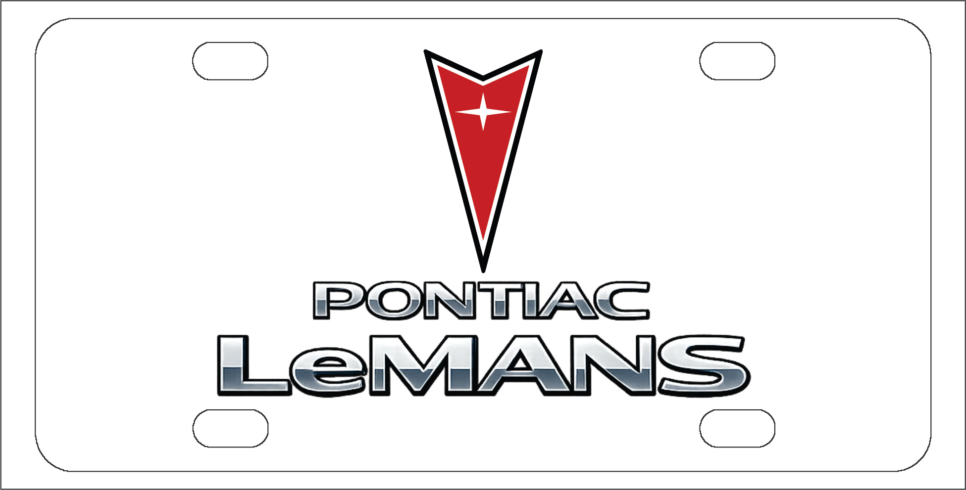 Pontiac LeMans License Plate