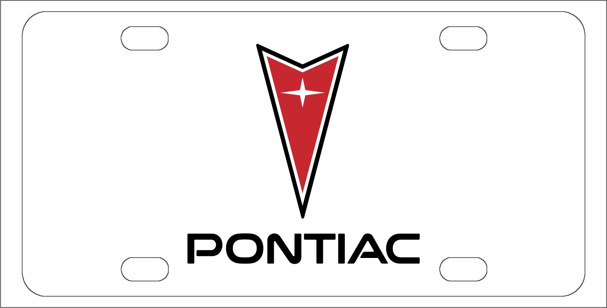 Pontiac License Plate