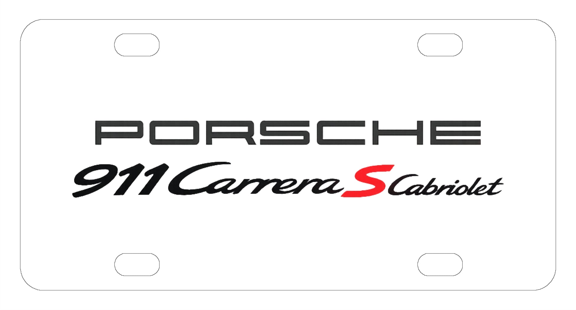 Porsche 911 Carrera S Cabriolet License Plate