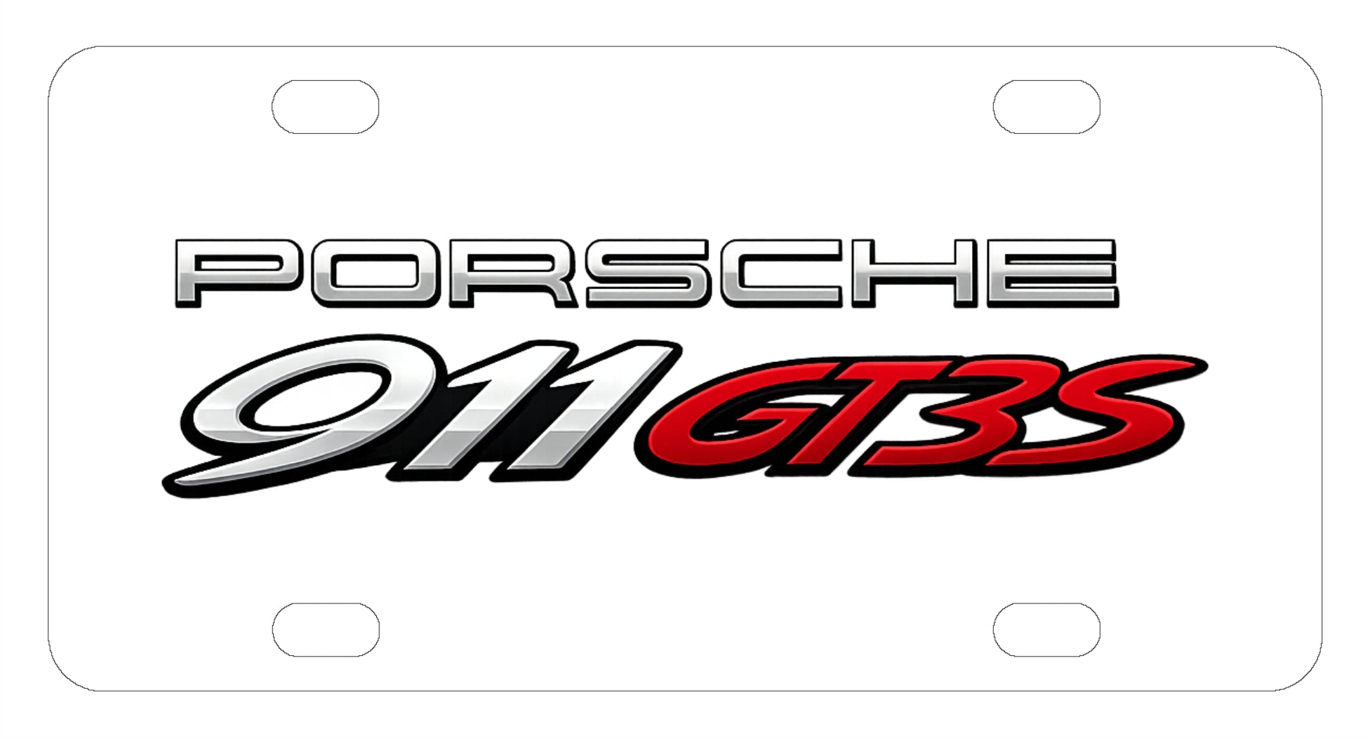 Porsche 911 GT3 S License Plate