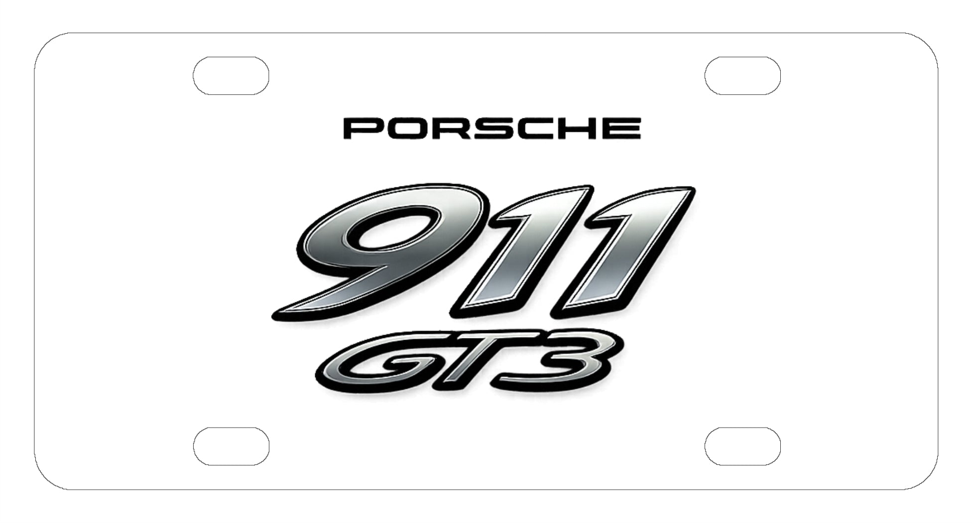 Porsche 911 GT3 License Plate