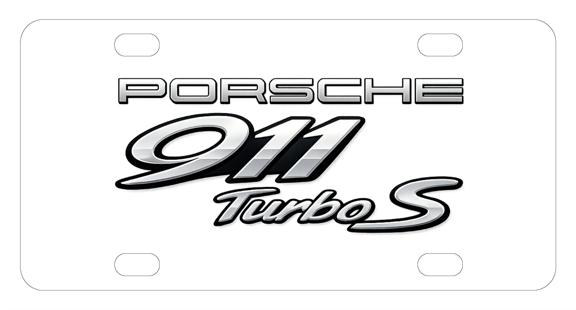 Porsche 911 Turbo S License Plate