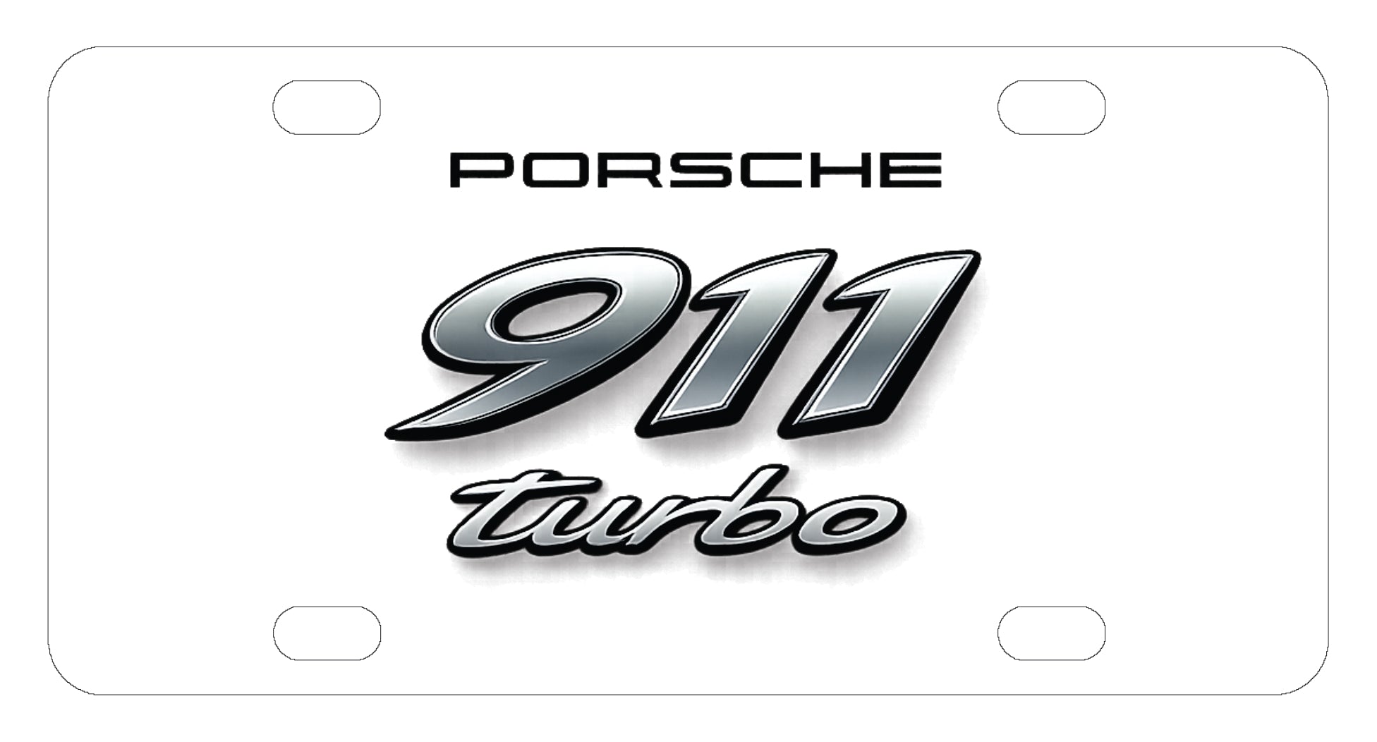 Porsche 911 Turbo License Plate