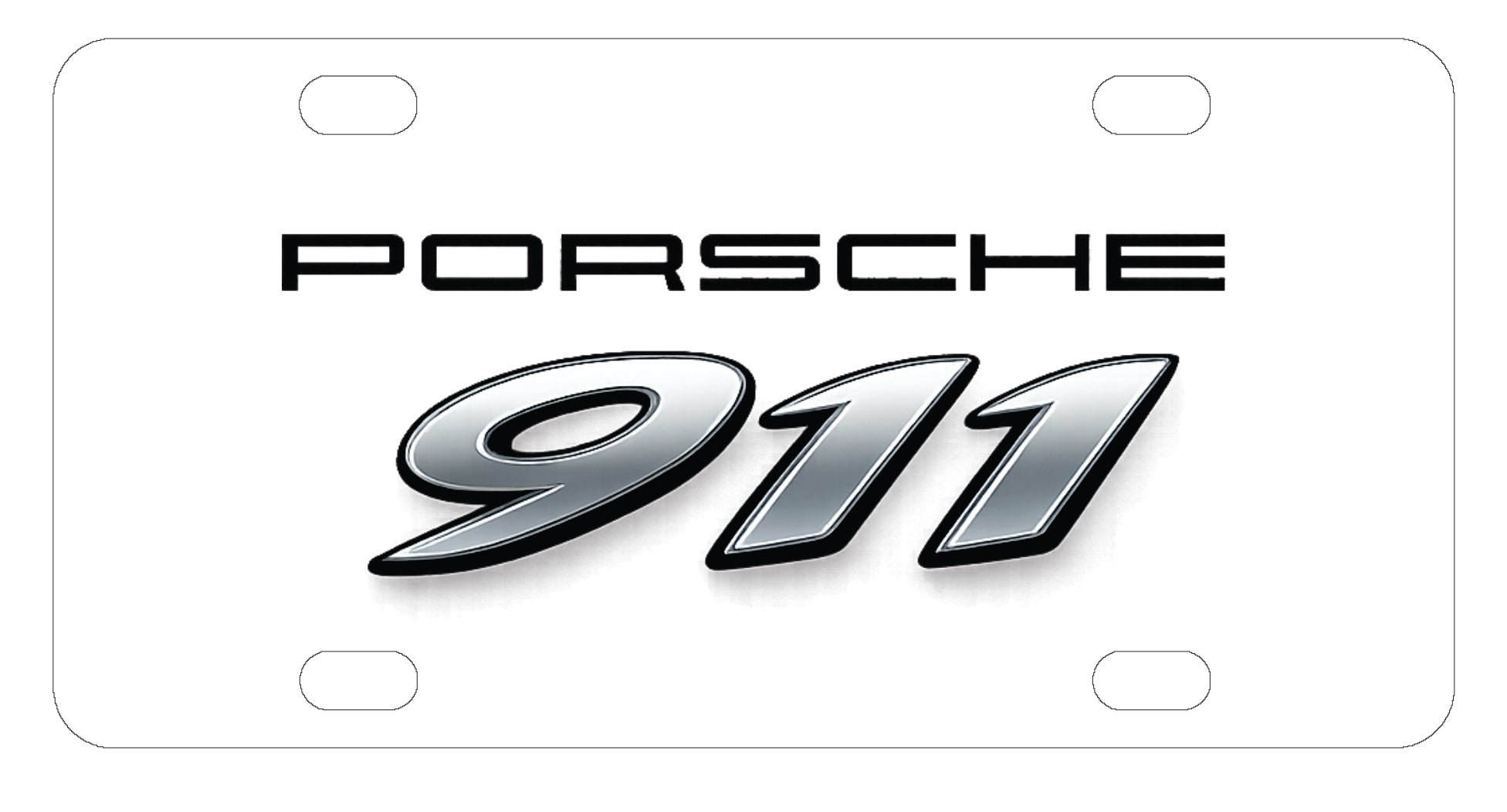 Porsche 911 License Plate