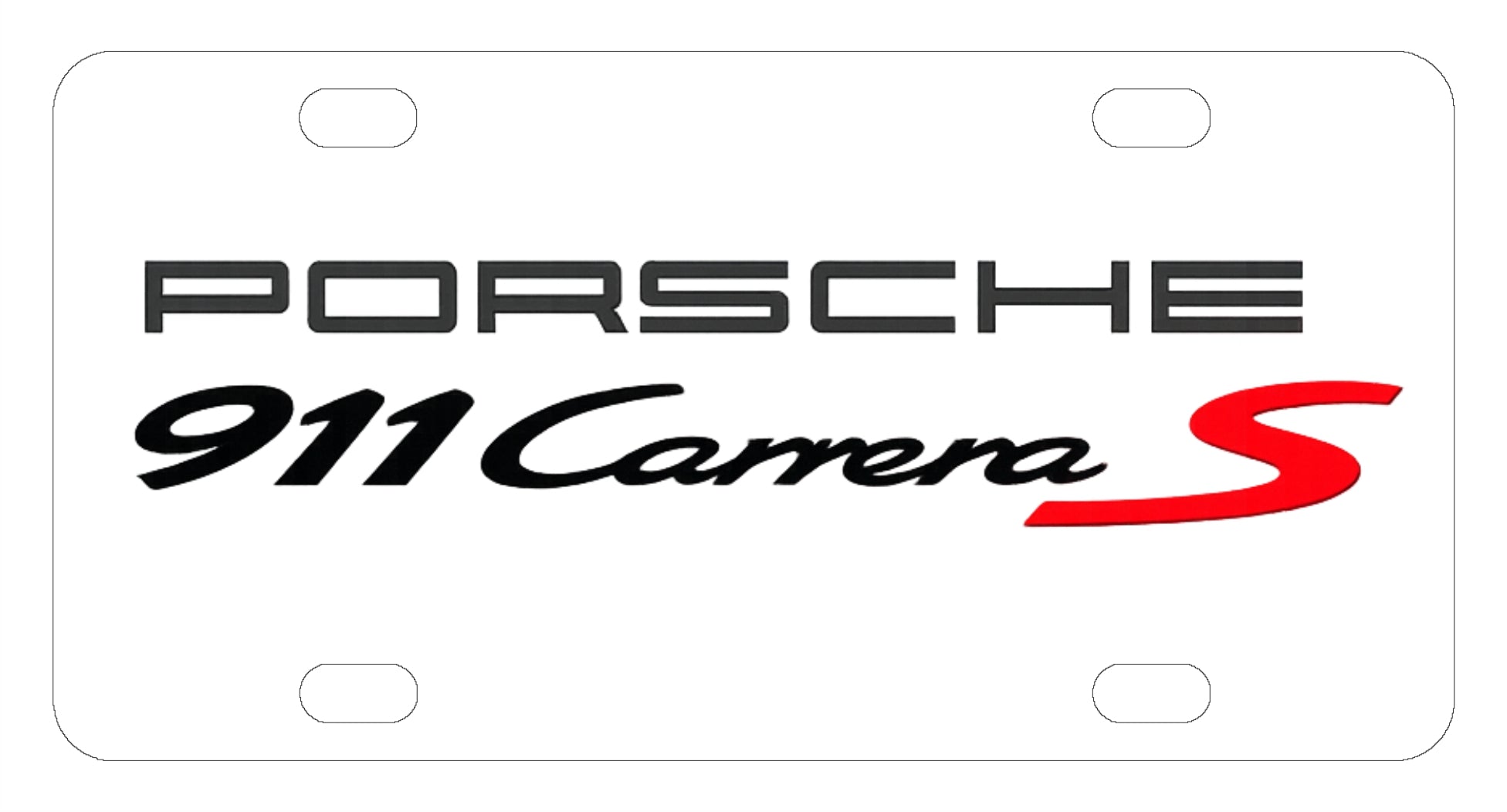 Porsche 911 Carrera S License Plate