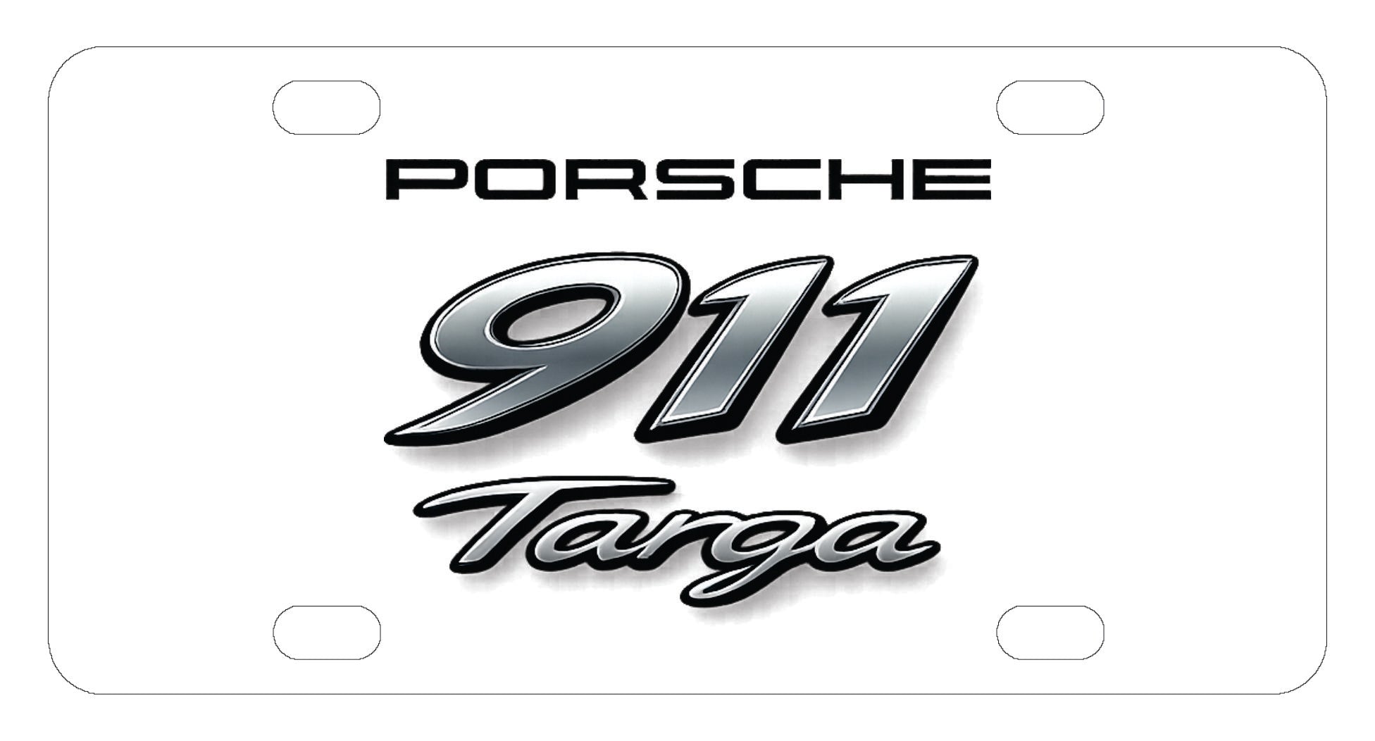 Porsche 911 Targa License Plate