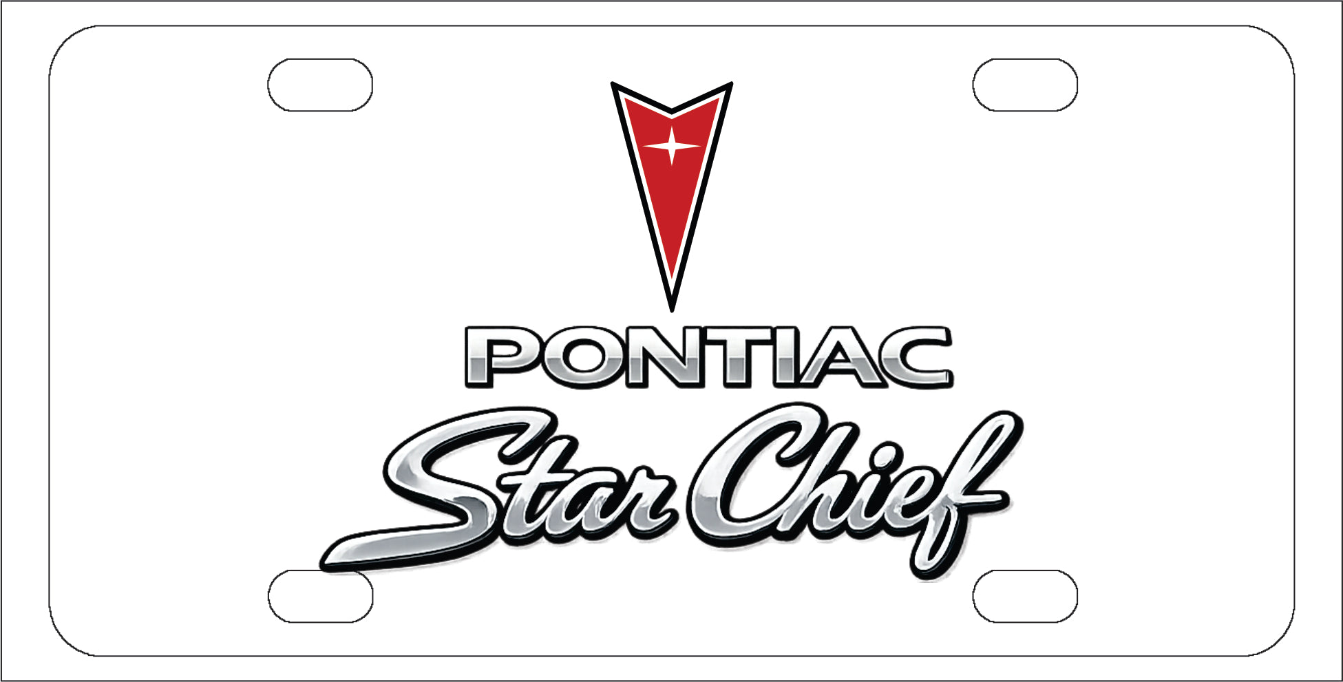 Pontiac Star Chief License Plate