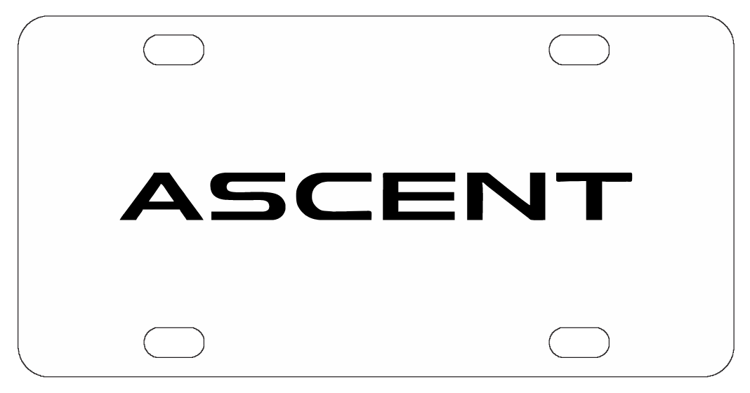 Subaru Ascent License Plate