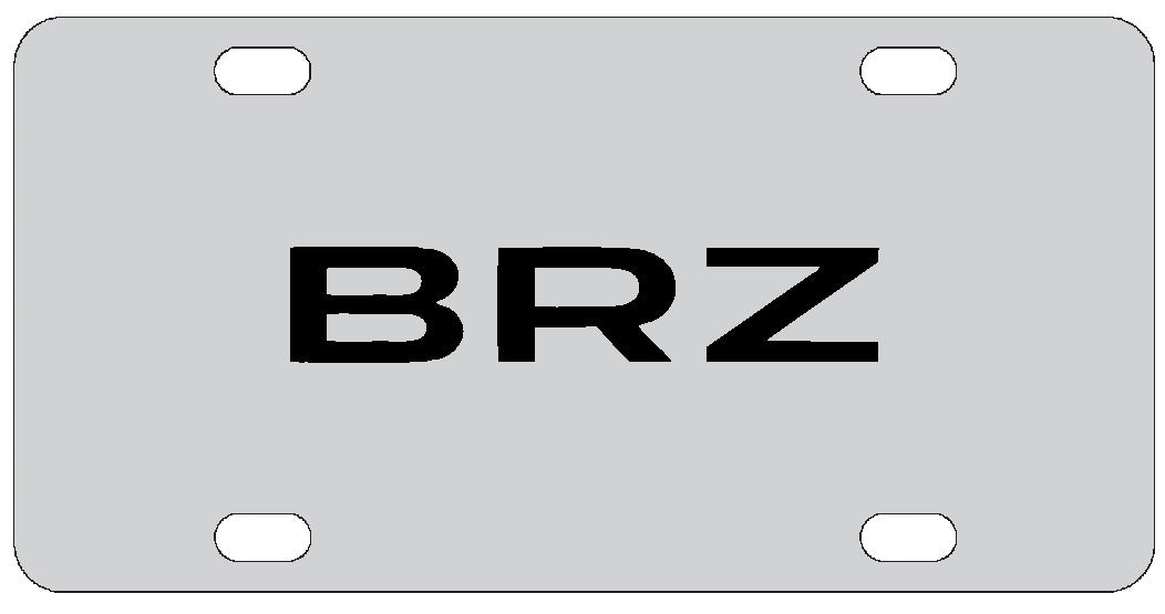 Subaru BRZ License Plate