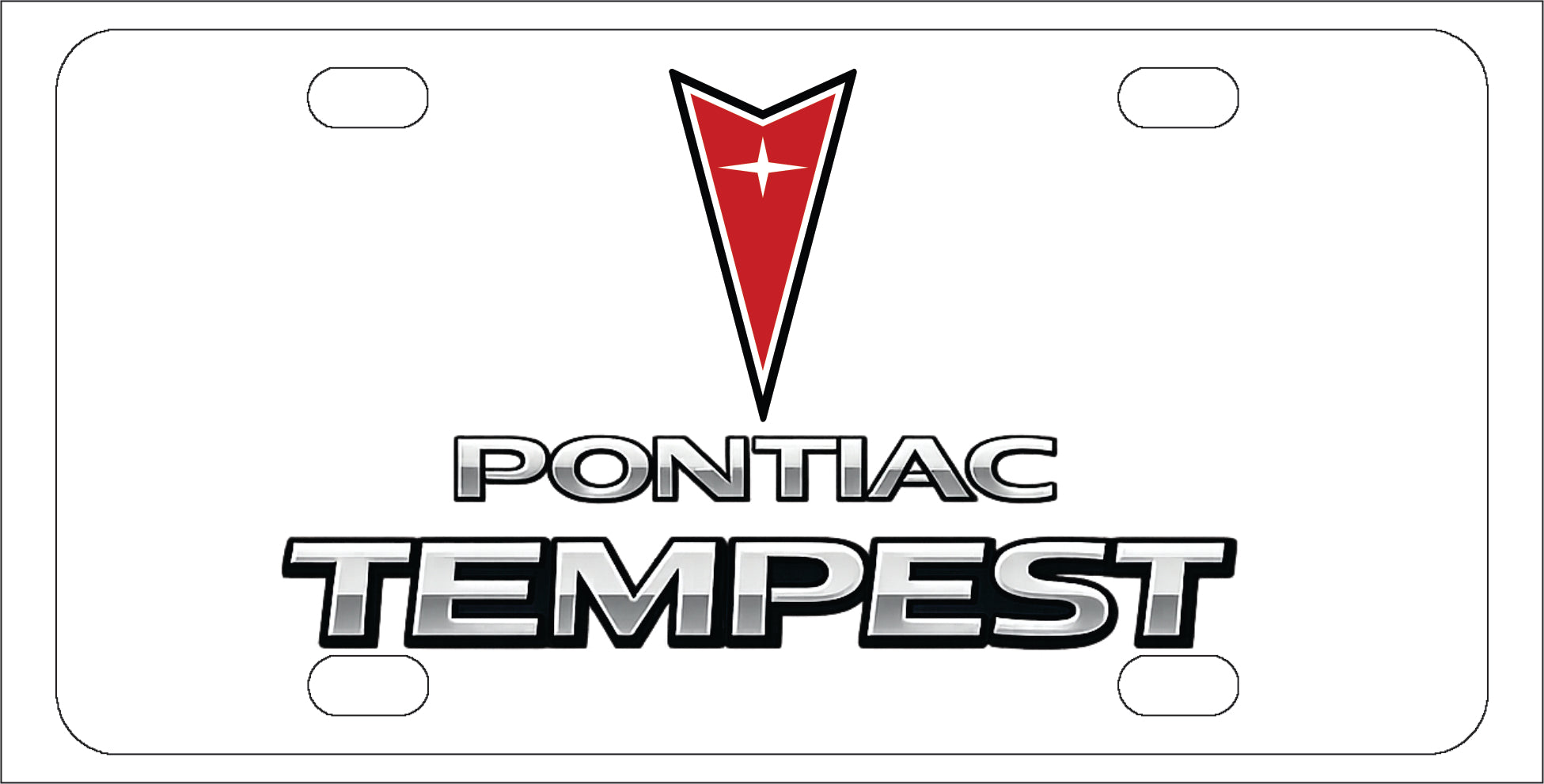 Pontiac Tempest License Plate