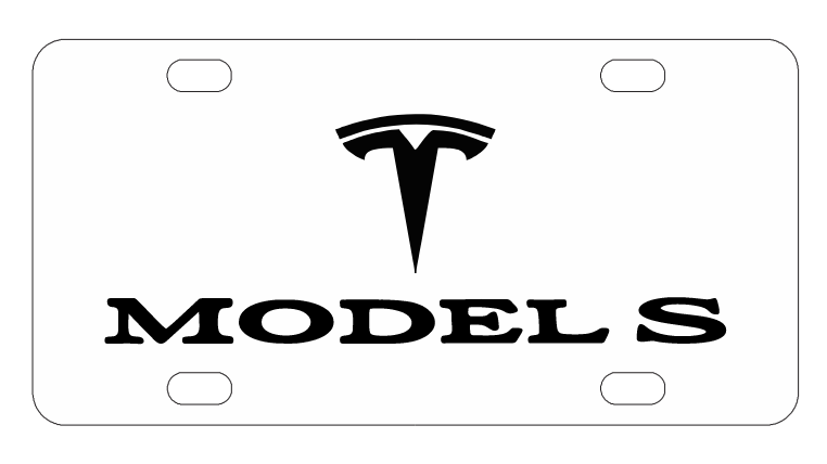 Tesla Model S License Plate