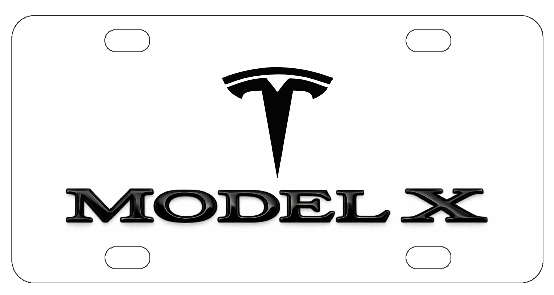 Tesla Model X License Plate