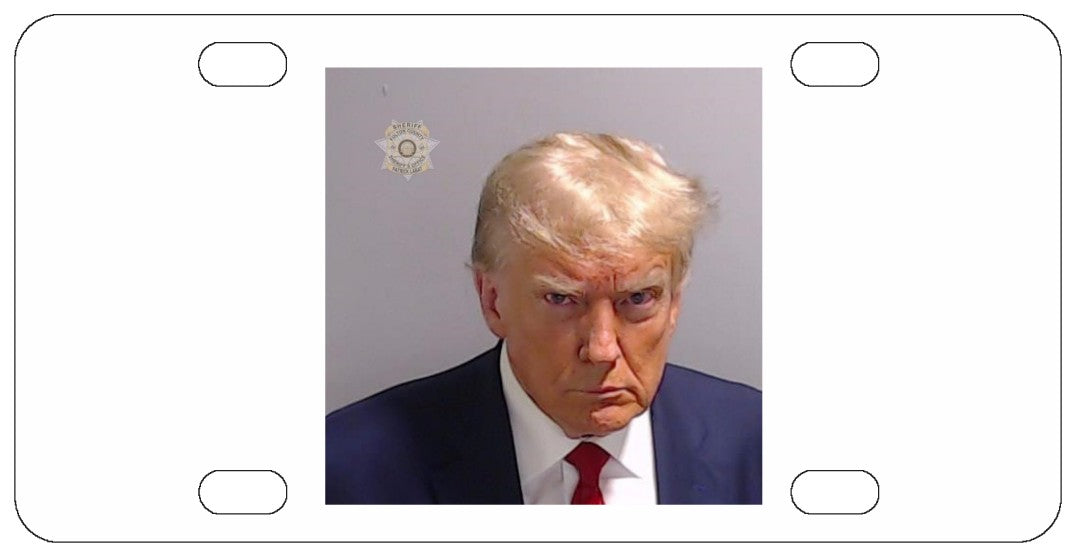 Trump Mugshot License Plate