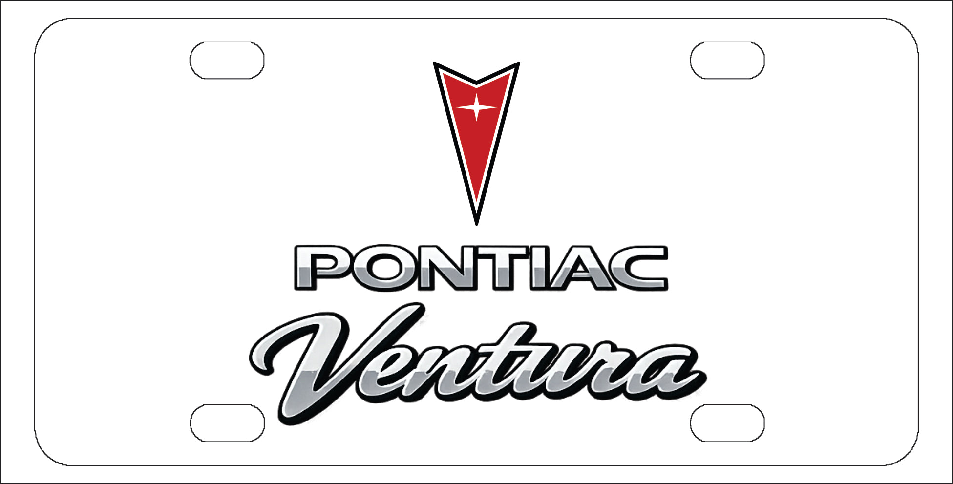 Pontiac Ventura License Plate