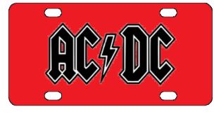 ACDC License Plate