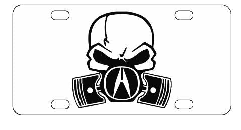 Acura Skull License Plate