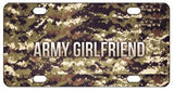 Army Girlfriend Camo License Plate