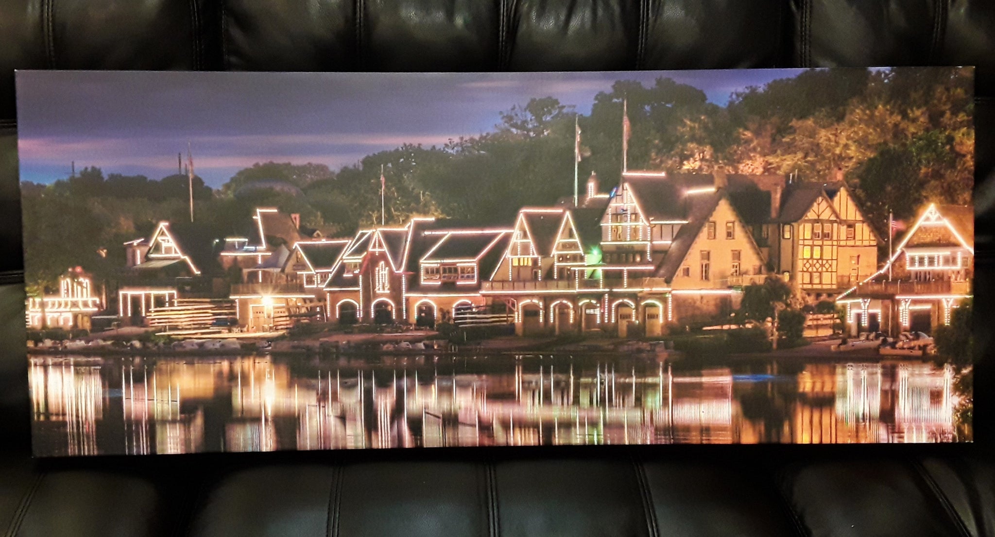 Boathouse Row Canvas Print Custom Creations