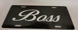 Boss License Plate