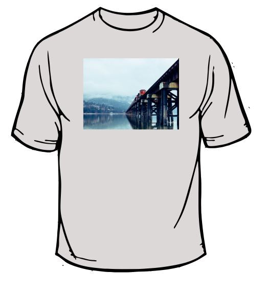 Bridge Over Water Scenic T-Shirt