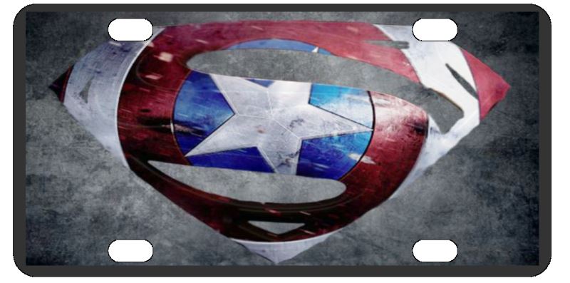 Captain America License Plate