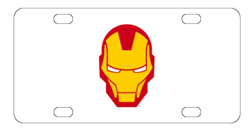 Iron Man License Plate