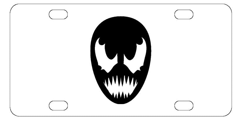 Venom License Plate