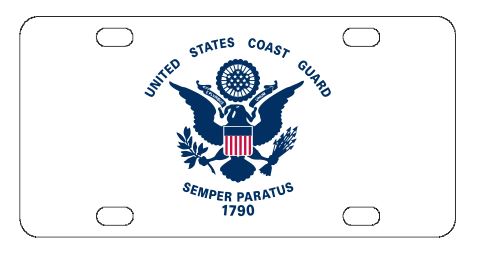 Coast Guard License Plate