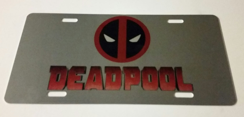 Deadpool Logo License Plate