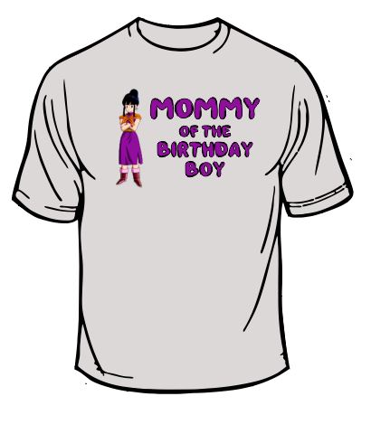 Dragonball Z Mommy Of The Birthday Boy T-shirt