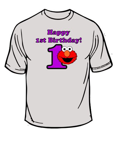 Elmo 1st Birthday Boy T-shirt