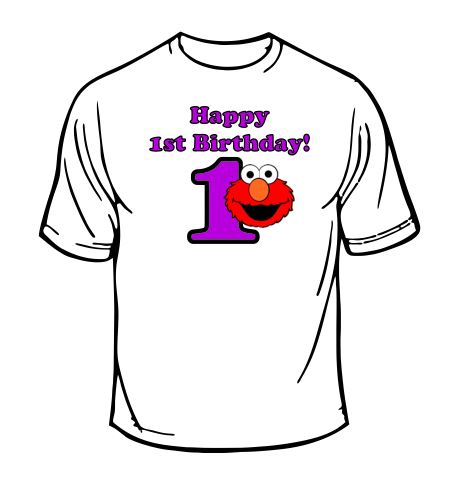Elmo 1st Birthday Boy T-shirt
