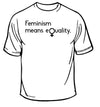 Feminism Means Equality T-Shirt
