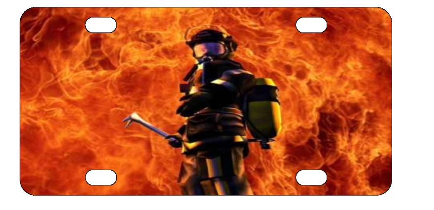 Fire Police Plate Firefighter License Plate – Custom Creations