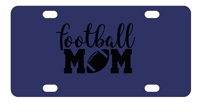 Football Mom Sports License Plate