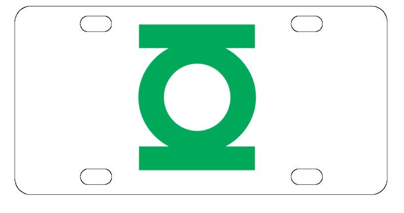 Green Latern License Plate